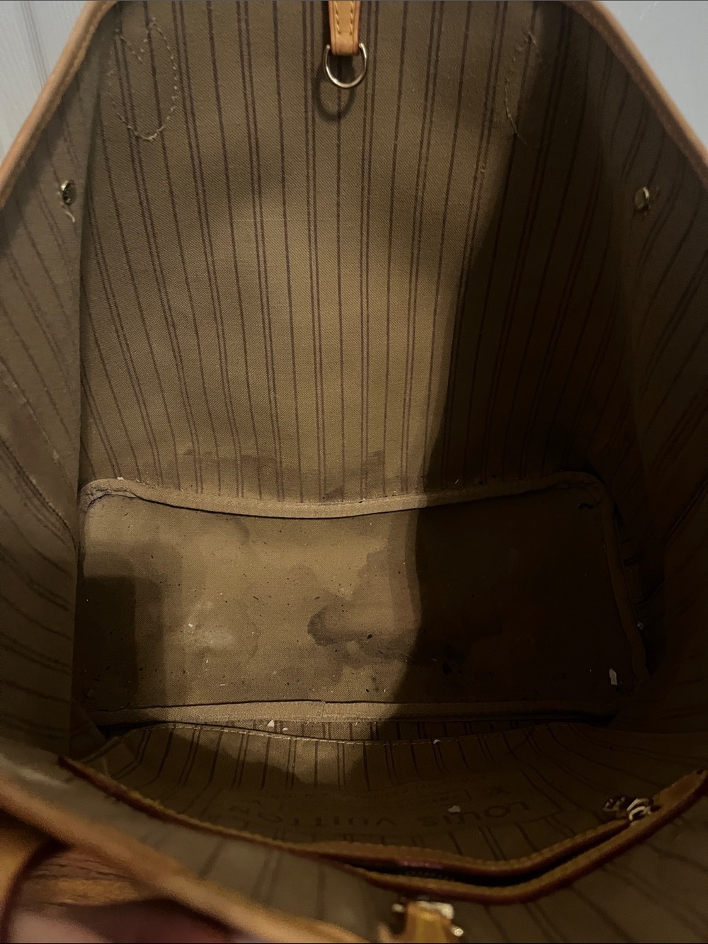 Brown Monogram Tote with Tan Trim - Picture 2 of 6